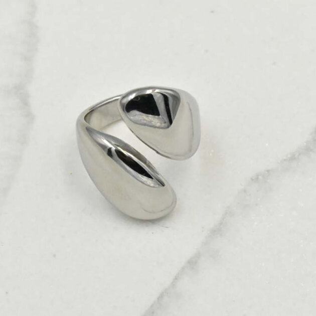 Ασύμμετρο Δαχτυλίδι - Ανοξείδωτο Ατσάλι