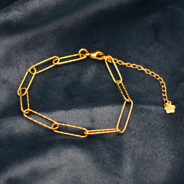 Χρυσή Αλυσίδα Με Οβάλ Κρίκους - Ανοξείδωτο Ατσάλι