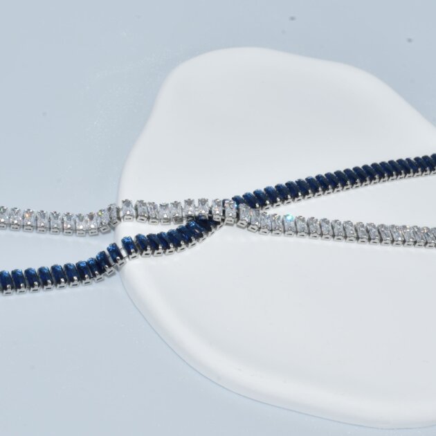 Βραχιόλι Ριβιέρα Με Πέτρες - Ανοξείδωτο Ατσάλι