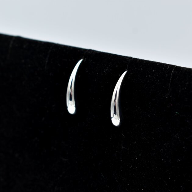 Ασημί Σκουλαρίκια Σταγόνα - Ανοξείδωτο Ατσάλι