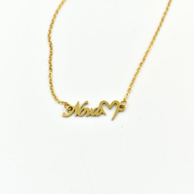 Χρυσό Κολιέ Νονά - Ανοξείδωτο Ατσάλι