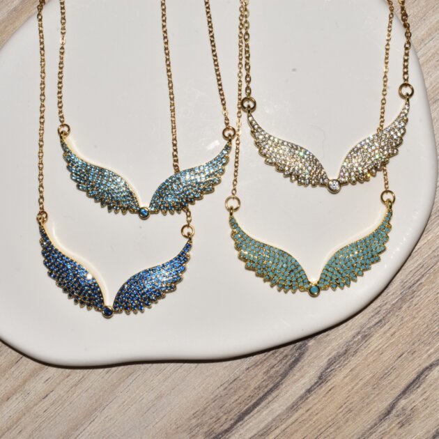 Angel Wings Large Gold - Ανοξείδωτο Ατσάλι