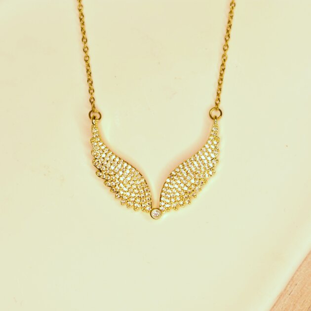 Κολιέ Φτερά - Ανοξείδωτο Ατσάλι
